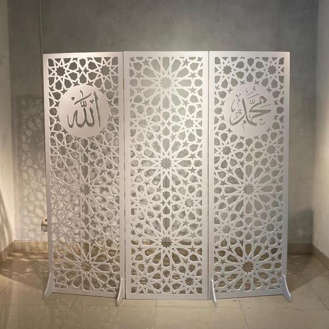 TERBARU - Sekat Pembatas Ruangan Mushola / Masjid | Pembatas Shaf, Partisi Mushola, Sketsel Masjid P