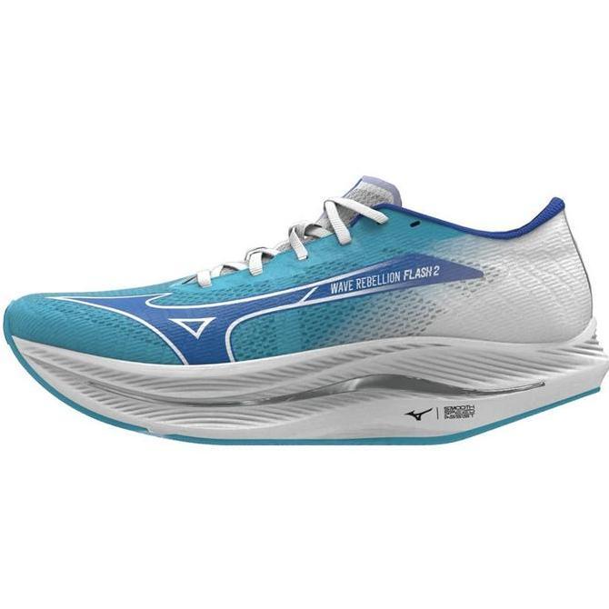 Sepatu Lari Mizuno Wave Rebellion Flash 2 River Blue Original
