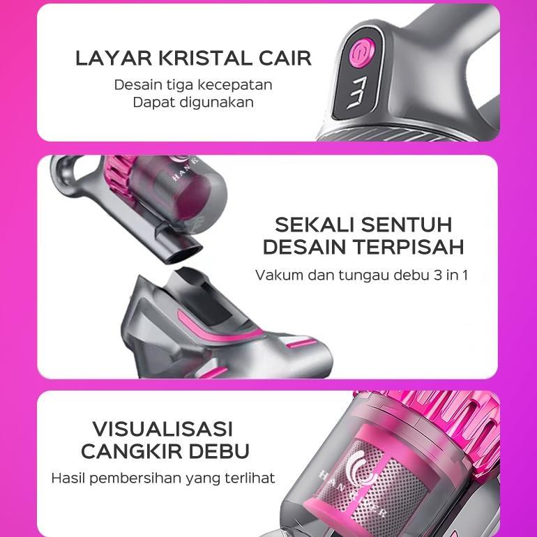 Hot Sale Han River Vacuum Cleaner 25000Pa 2 In 1 With Uv Anti-Mite Vacuum Cleaner Kasur
