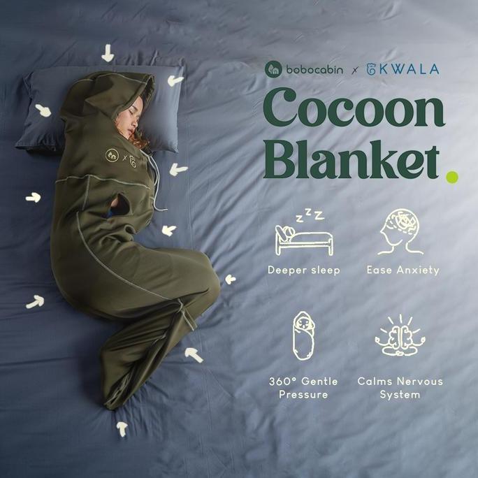Cocoon Blanket - Premium Hooded Adult Swaddles/Bedong Dewasa