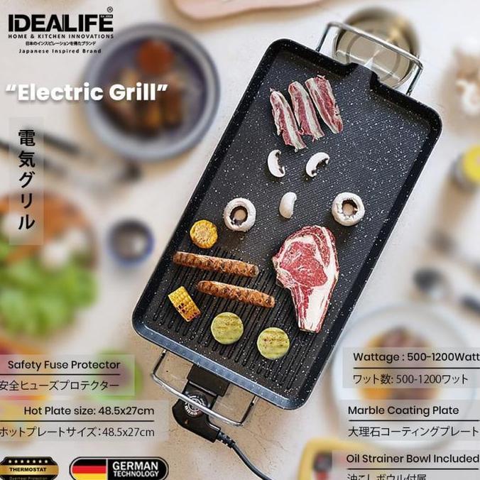 Idealife EG-5001 Electric Grill / EG5001 Grill Panggang Listrik / IL-116S Pemanggang Elektrik