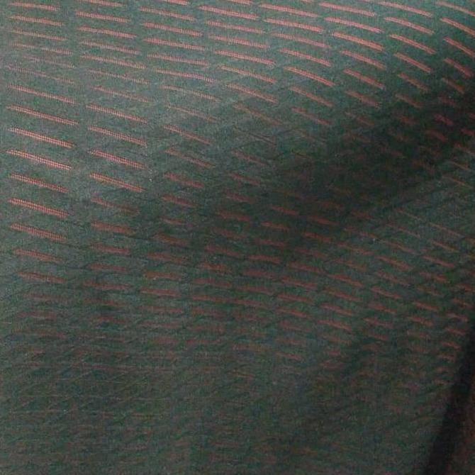 Kain jok mobil fabric motif hitam merah line