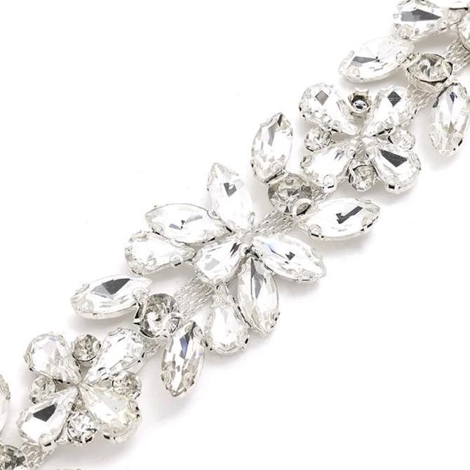 Ready Rhinestone Decal Glass Motif Mata Kuda Aksesoris Baju Gaun Pengantin Payet Rangkai Jahit Manik