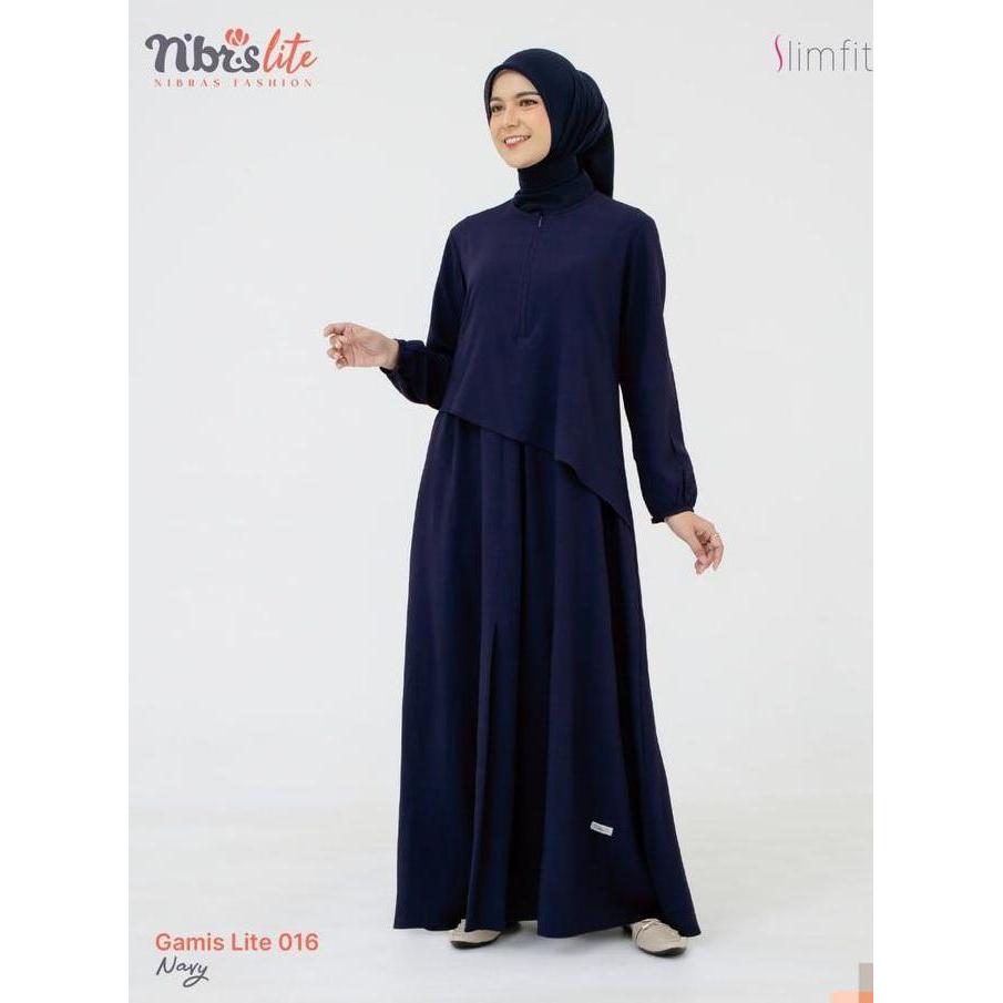 NIBRAS - LITE 016 - GAMIS SIMPLE POLOSAN - GAMIS BUSUI MODIS