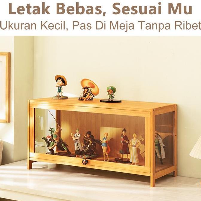 LOVE Lemari Pajangan Etalase Akrilik Kaca Transparan Lemari Display pameran Model Mainan Lemari Peny