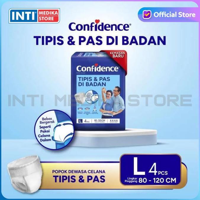 Medclean- Confidence - Adult Diapers Pants Tipis & Pas | Popok Celana Dewasa