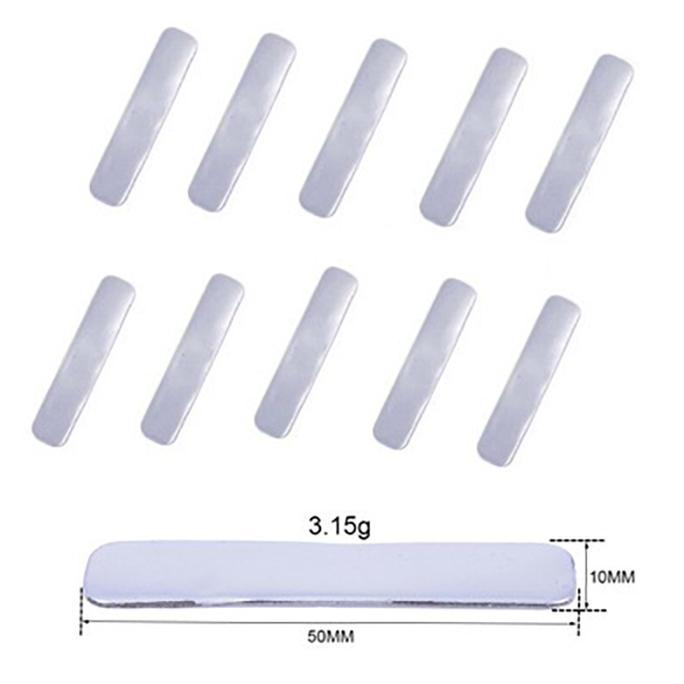 Coolblue- 10Pcs Stick Timah Pemberat Golf Tape Lead Timah Pemberat  Untuk Raket Golf Tenis
