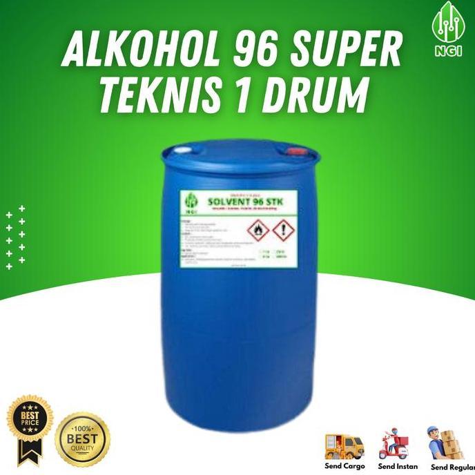 Medclean- Alkohol 96% Teknis Super 200 Liter 1 Drum