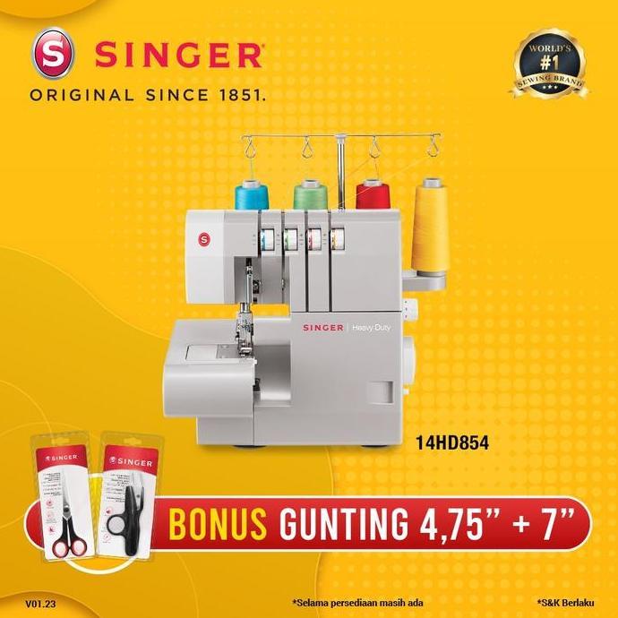 abdulgragasi - mesin obras 4 benang dan neci merk singer 14hd854