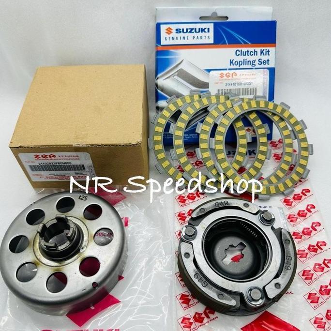 Tokoeda - Paket Lonceng Mangkok Ganda + Kampas Ganda Assy + Plat Kopling Shogun 125 Sp Shogun 125 R 
