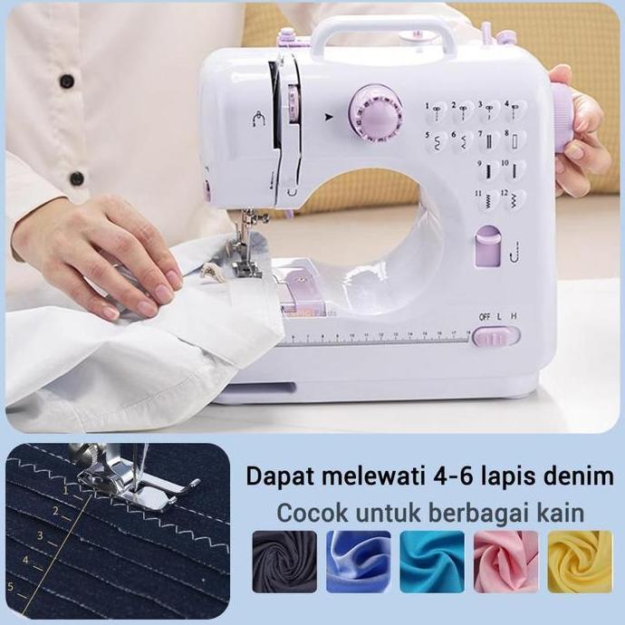 Kapanpun- Okyo Mesin Jahit Rumah Tangga 705A Mesin Jahit Mini Obras Portabel Mesin Jahit Listrik Mik