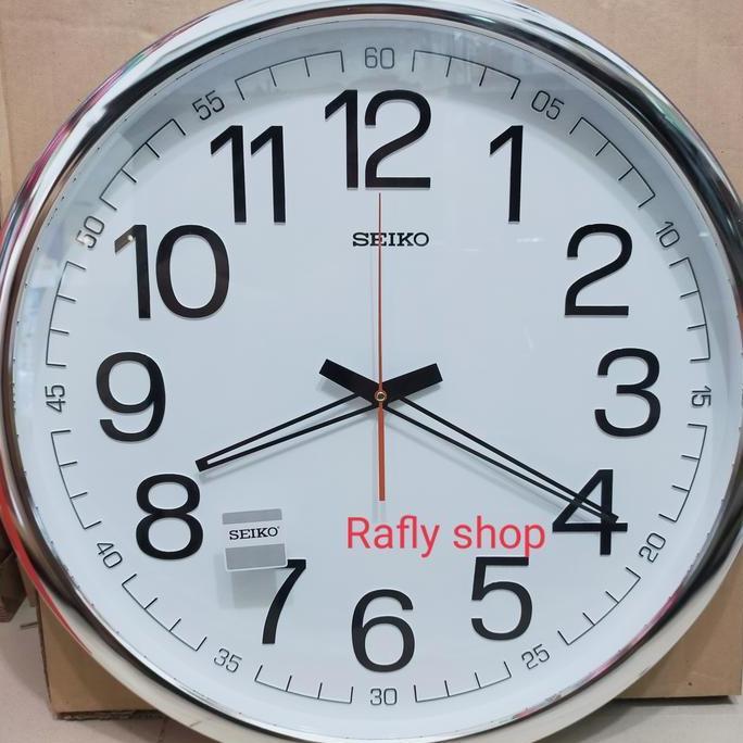 jam dinding Seiko putih besar 50cm terlaris