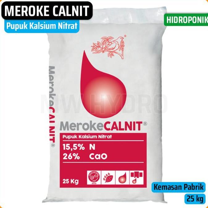 Meroke CALNIT 25 kg - Pupuk Kalsium Nitrat Hidroponik Grade