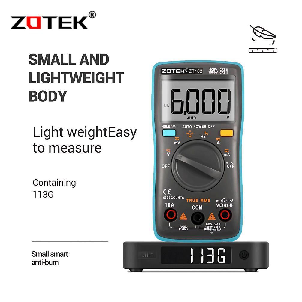 Avometer Digital Zotek Zt102 / Multitester Digital Zt102 Original