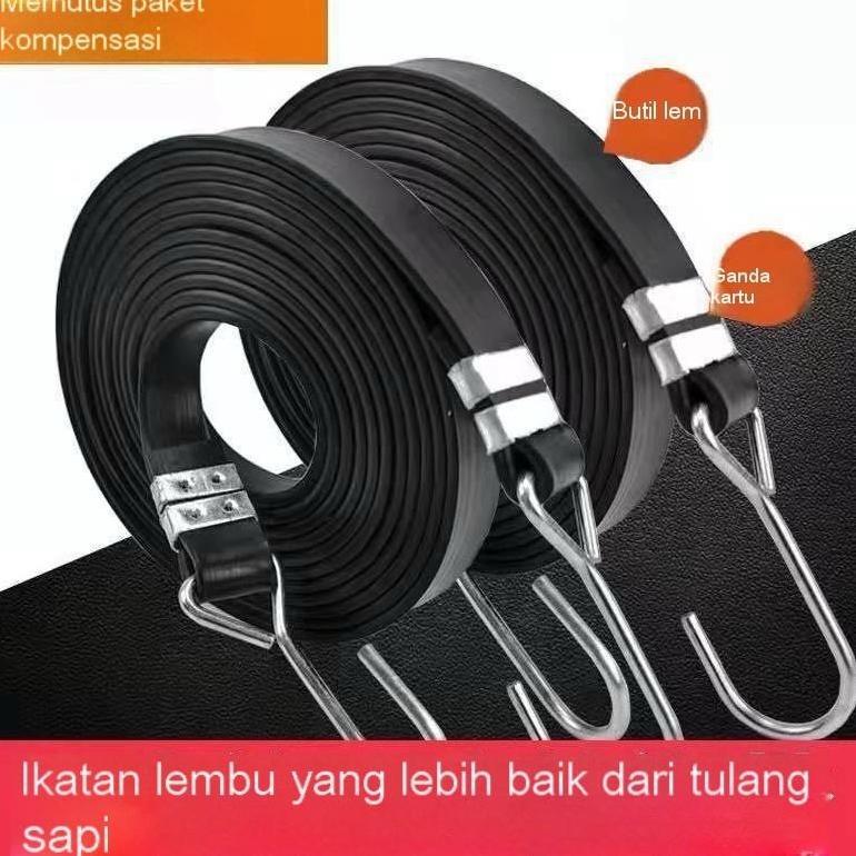 ORIGINAL 4/5M TALI KARET MOTOR KARET TALI MOTOR PENGIKAT BARANG TALI KARET PENGIKAT TALI PENGIKAT BA