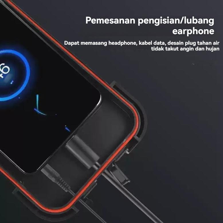 FAVORIT HOLDER HP MOTOR ROTASI 360 WATERPROOF ANTI AIR STAND HP MOTOR STAND HOLDER HP DI MOTOR