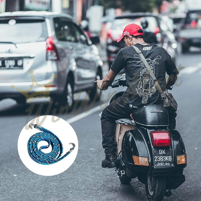 RECOMMENDED TALI PENGIKAT BARANG BAGASI MOTOR 1.5 METER/TALI BAGASI MOTOR TALI KARET PEN/TALI PENGIK
