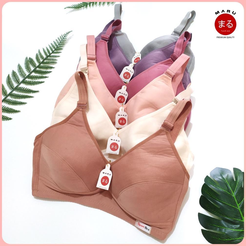 MURAH 3 PCS & 6 PCS SPORT BRA WANITA BH CEWEK JUMBO LUSINAN CUP BESAR (50 52 54) || BH SPORT JUMBO K