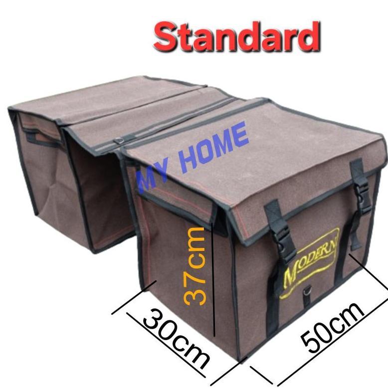 100% Aman Tas Obrok Motor Kurir Tebal Kanvas Modern Jumbo