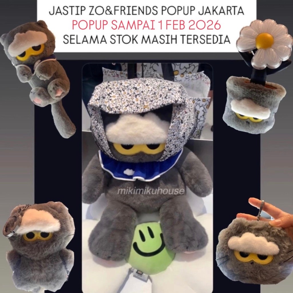 READY GDRAGON ZOA OFFICIAL MERCHANDISE ZO&FRIENDS A&NE PLUSH KEYRING DOLL BONEKA PLUSHIE ZOA G-DRAGO