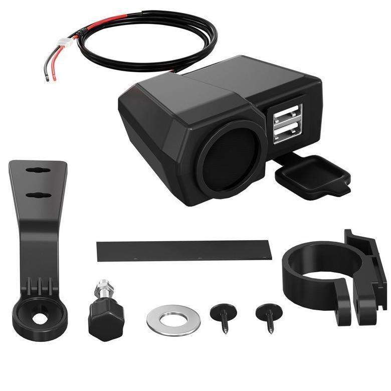 paket hemat charger motor fast charging type c voltmeter digital waterproof motorcycle digital voltm