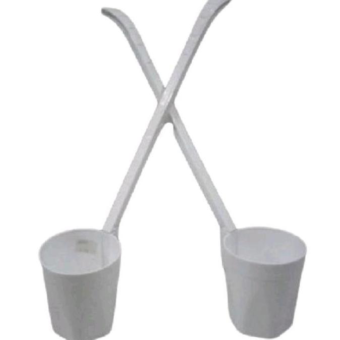 '' [6 PCS/ 12 PCS]] GAYUNG ES BUAH LAVENIA GAGANG PENDEK & PANJANG PUTIH DIAMETER 8.5 CM PANJANG 23 