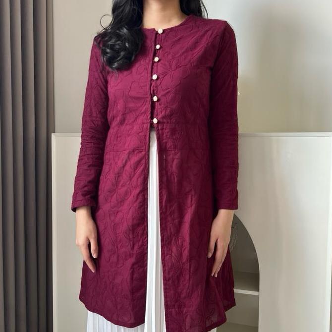 Wkwkwk- Hoolaqueen - Camari Tunic - Tunik Idul Fitri - Tunik Kondangan - Outfit Braidsmaid - Tunik C