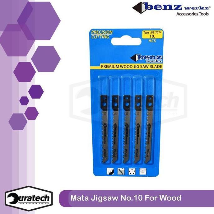 Mata Gergaji Jig Saw Jigsaw Blade kayu No10 Benz werkz BZ-7074