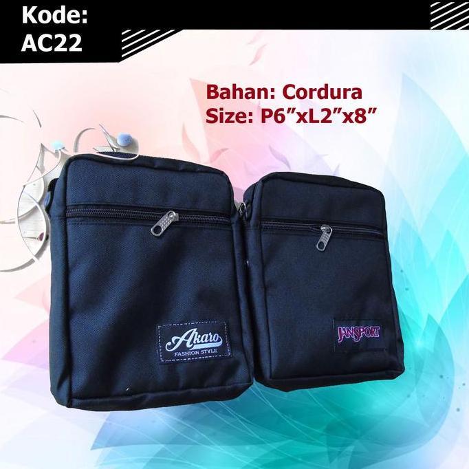 DV331 - Selempang HP Gojek AC22 | Jansport Mini | Sling Bag Waist Bag Wanita