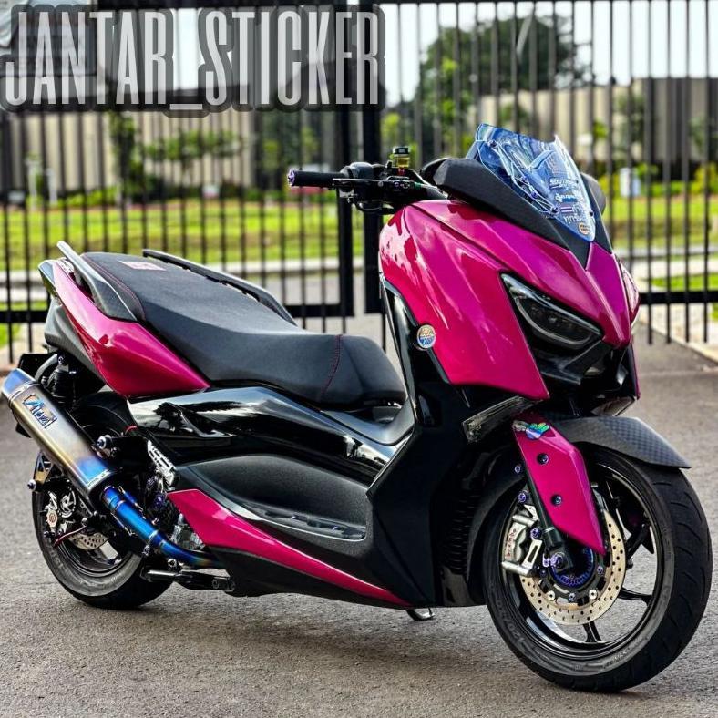 TERLARIS STICKER SCOTLITE PINK MAGENTA METALIK CANDY PREMIUM STIKER SKOTLET MOTOR PINK CANDY METALIK