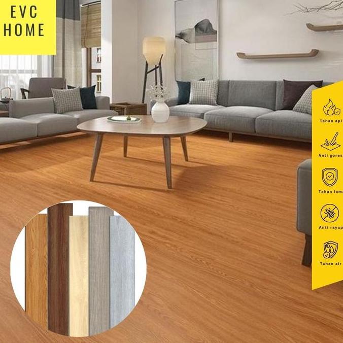 EVCHOME 91,5CM x 15,2CM Foam Vinyl Sticker/Plafon PVC/ Vinyl Floor/ Wallpaper stiker lantai kayu Ter