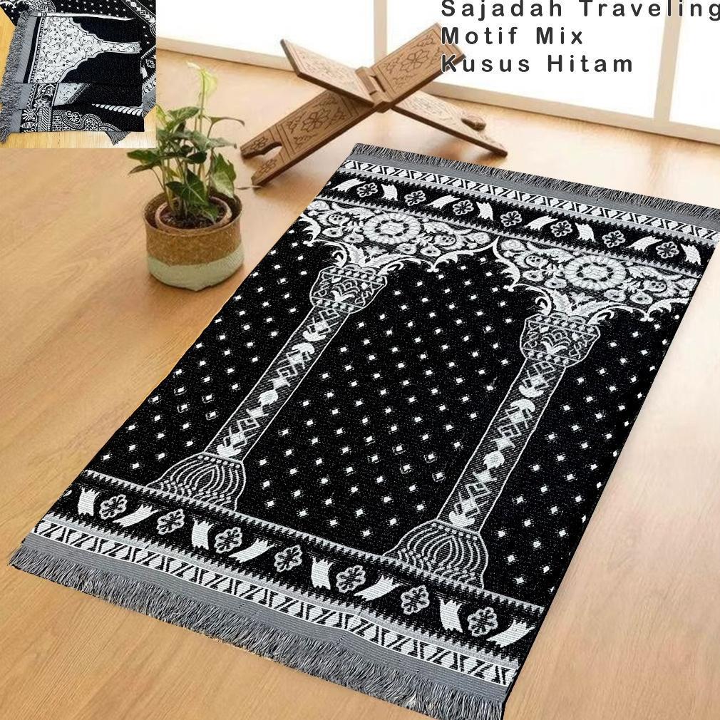 DISKON SAJADAH TURKI TRAVELING MOTIF KISWAH 70X110CM PERLENGKAPAN SHOLAT SEJADAH SAUVENIR ALMEERA.MO