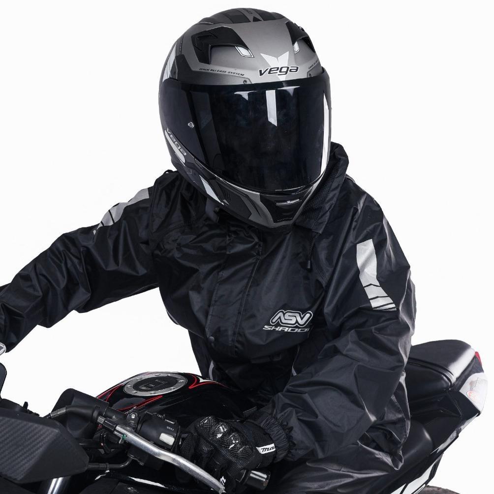 New Arrival Asv Shadow Setelan Jaket Jas Celana Jas Hujan Motor Premium Fiber Pvc Ultimate Rain Suit