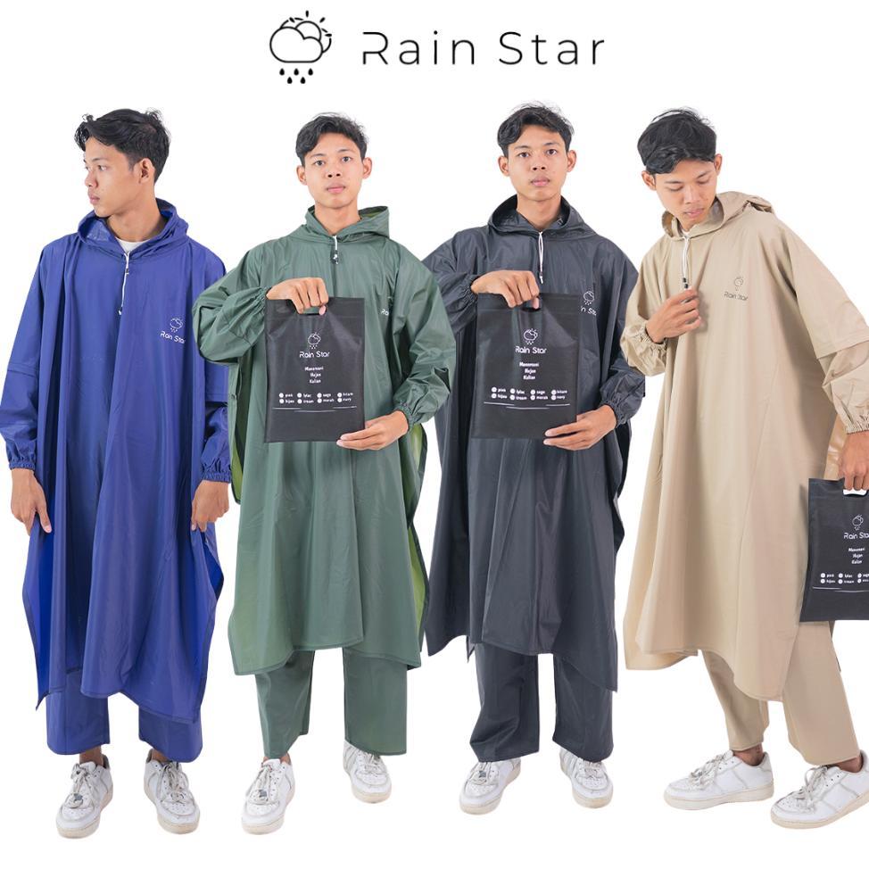ORIGINAL JAS HUJAN PONCO KELELAWAR JUMBO TEBAL DAN KUAT ELASTIS RAINSTAR