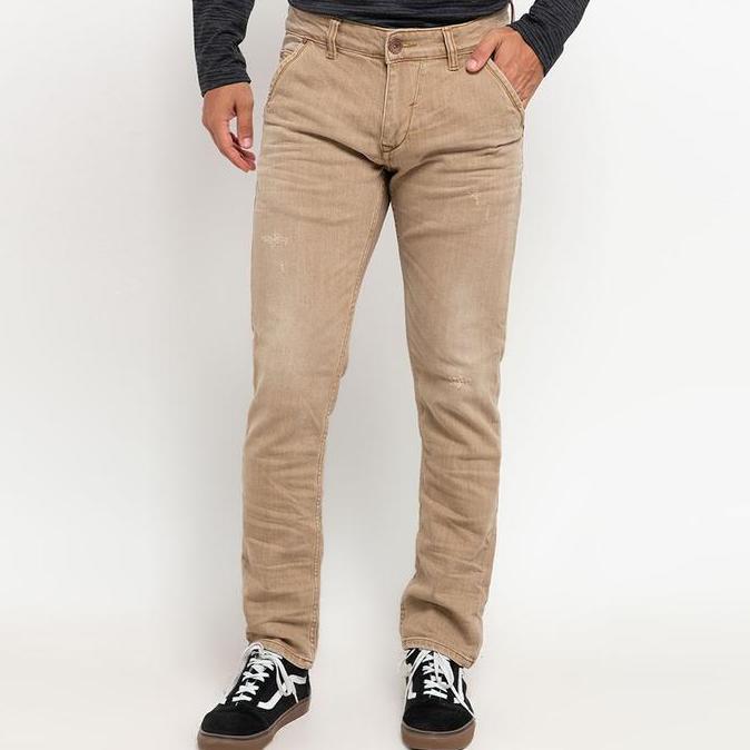 Celana Jeans Pria Cressida The Next Level Basic Skinny Jeans G186C - Coklat Original