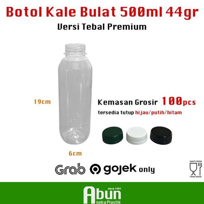 Grosir Botol Plastik Kale 50GR Tebal (500 ML) Isi 100pcs