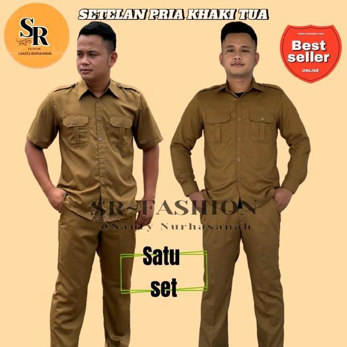 Baju Khaki Pria bahan katun toyobo