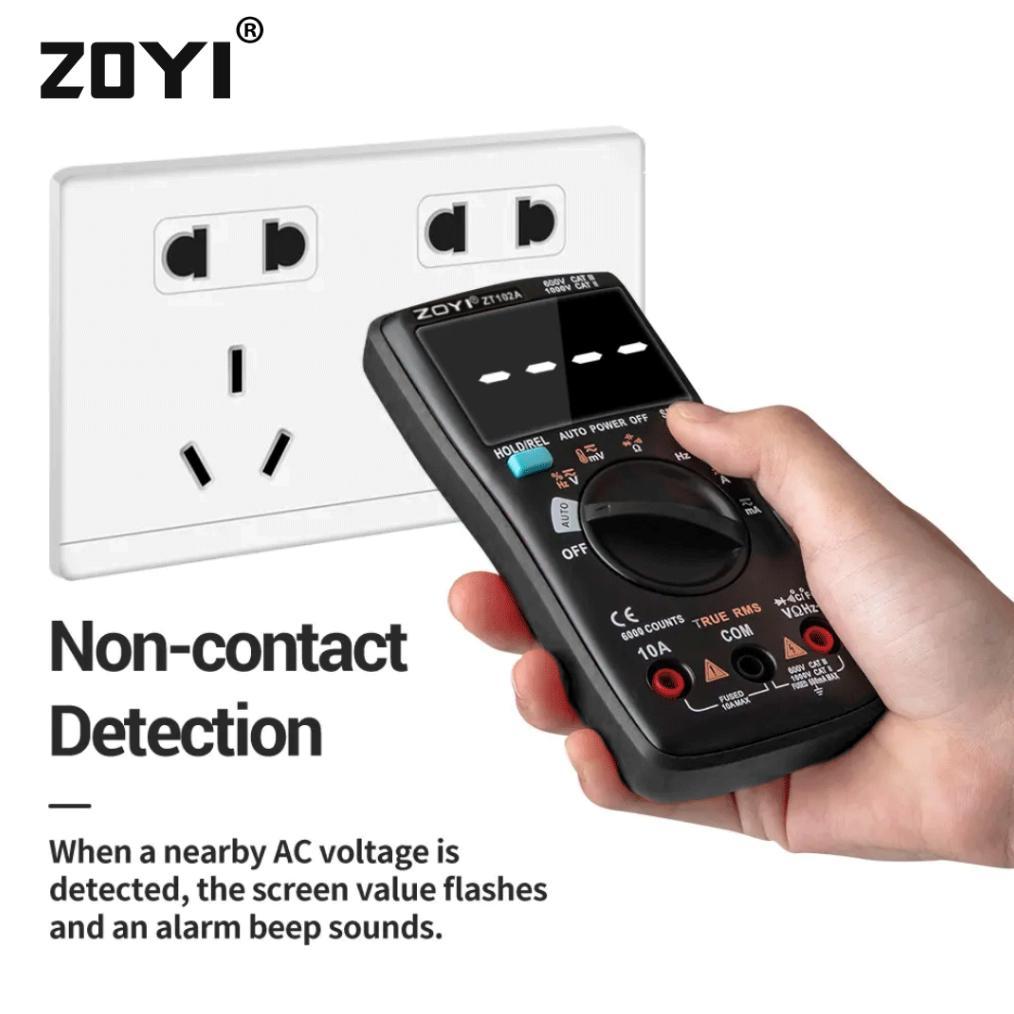 Zoyi Zt102A Upgrade Auto Multimeter Digital Avometer Multitester Ncv Original Protect