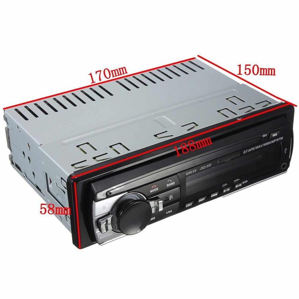 Tape Audio Mobil Truck Dan Bus Auto Voltage 12 Volt 24 Volt Single Din Bluetooth Usb Mp3 Fm Radio