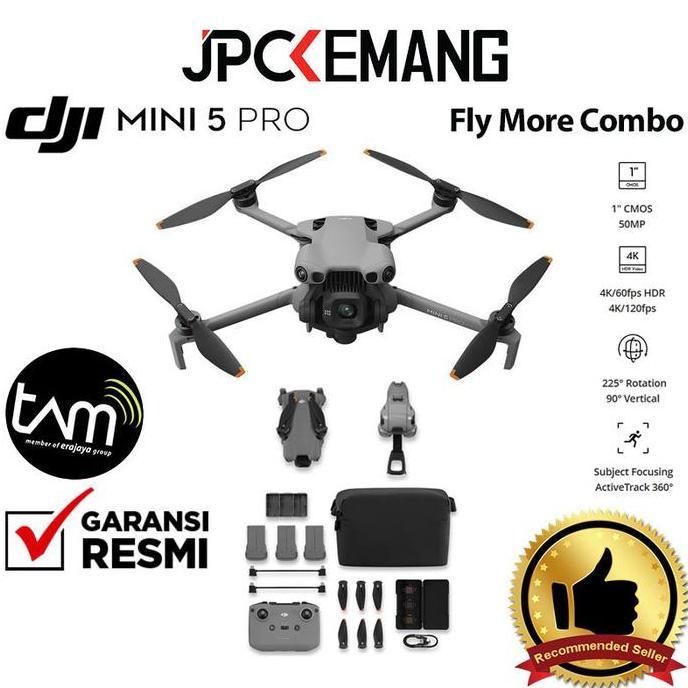 Telesayang - DJI Mini 5 Pro Fly More Combo / Combo with RC2 / Combo Plus with RC2 Drone Camera DJI M