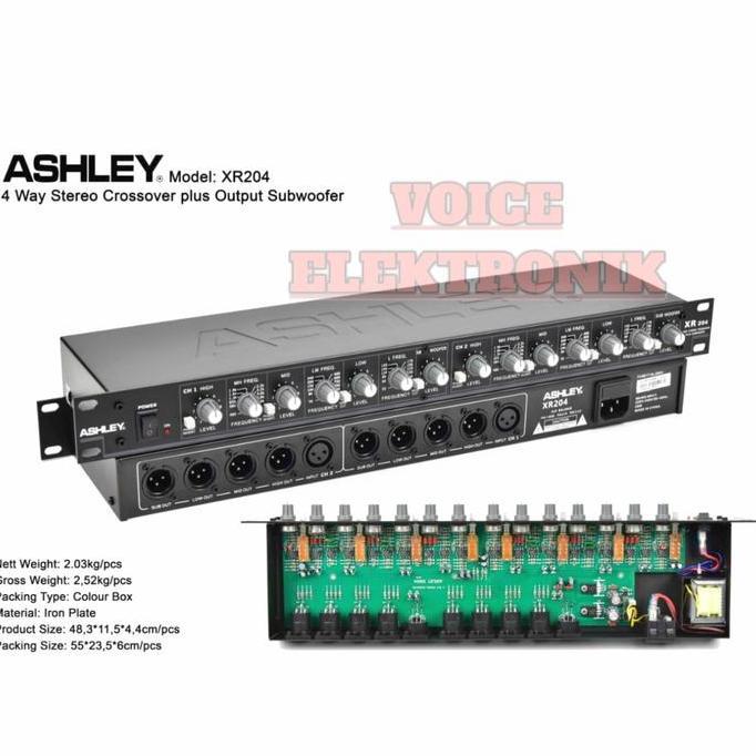 Crossover Ashley Xr 204 Original 4 Way Plus Sub Output Termurah