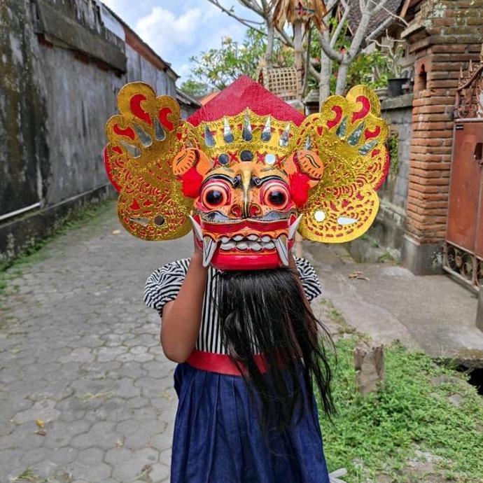 siap kirim] Topeng Barong XL - Topeng Barong Macan dan Ket - Topeng Barong - Mainan Barong - Barong 