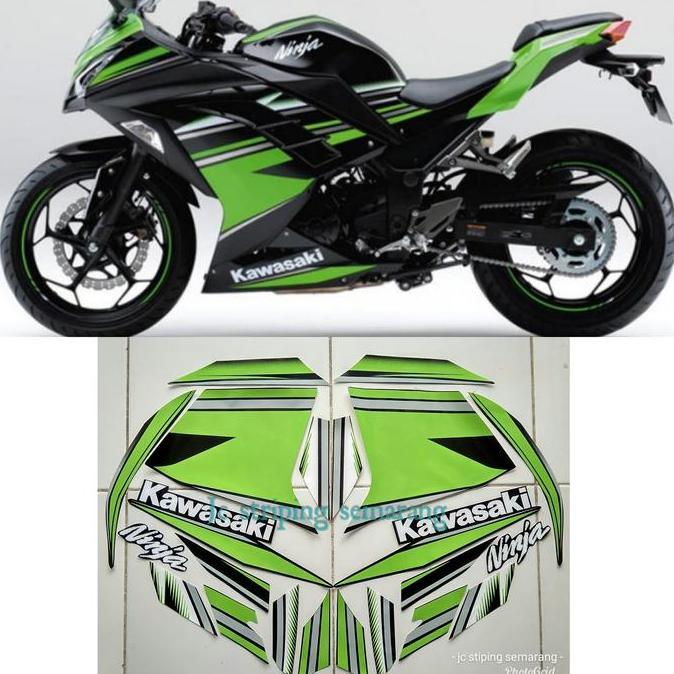NEW striping ninja 250 fi hitam hijau