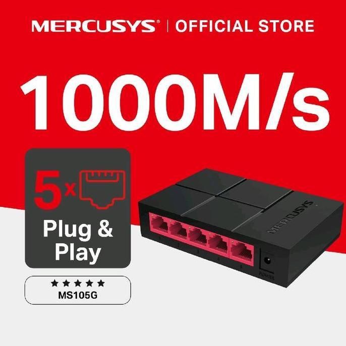 MERCUSYS MS105G Switch Gigabit Dekstop 5 Port