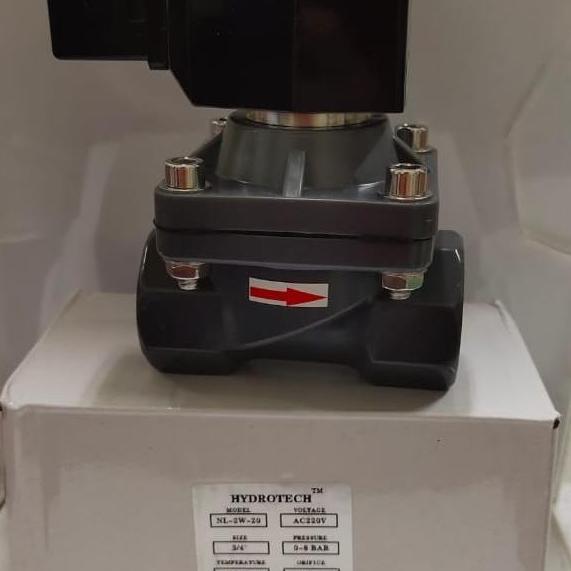 Selenoid Valve 1/2 inch NYLON merk HYDROTECH 220V NC