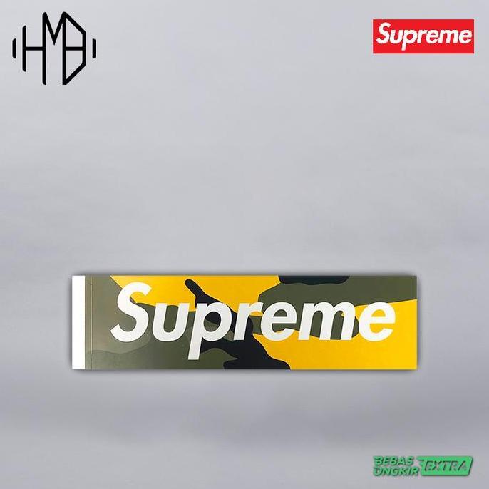 VIRALL SUPREME STICKER BROOKLYN CAMO GREEN //