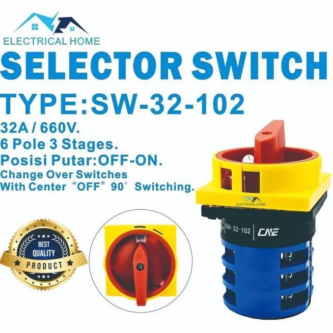 Promo Selector Switch/ Cam Switch OFF-ON 32A Diskon
