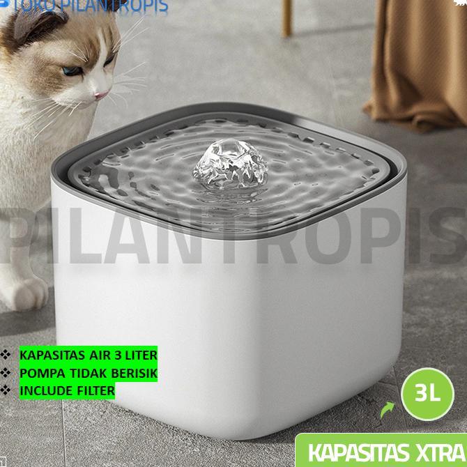 [TOPP] Water Fountain Kucing 3L Dispenser Minum Kucing Otomatis Pet Fountain  Tempat Minum Kucing Ot