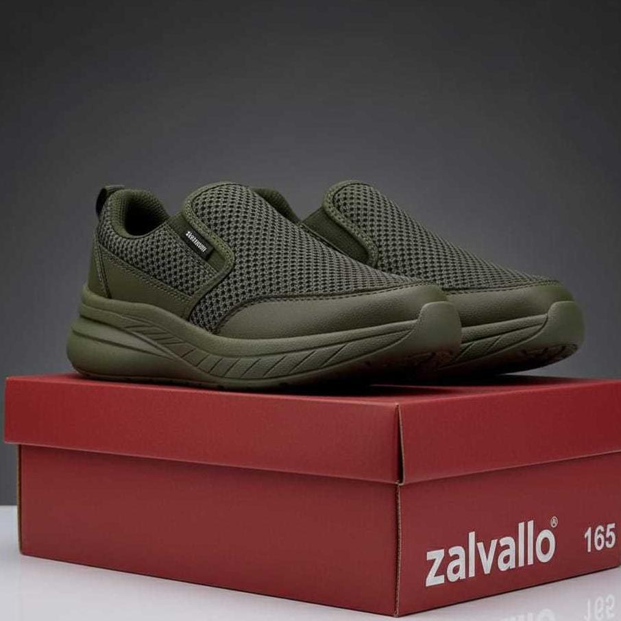 BEST SELLER SEPATU SNEAKERS PRIA SEPATU SLIO ON TANPA TALI COWOK