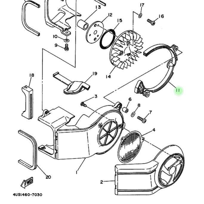 Promo Karet Cover Kipas Mesin 3XA Damper Air Shroud F1ZR FiZ R Force 1 YGP Diskon